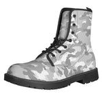 White Snow Camouflage Print Backpack
