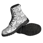 White Snow Camouflage Print Backpack