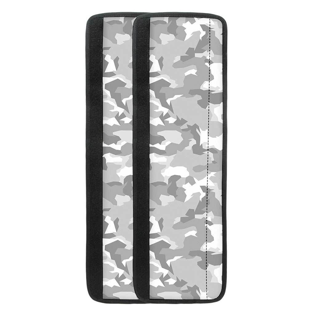White Snow Camouflage Print Refrigerator Handle Covers