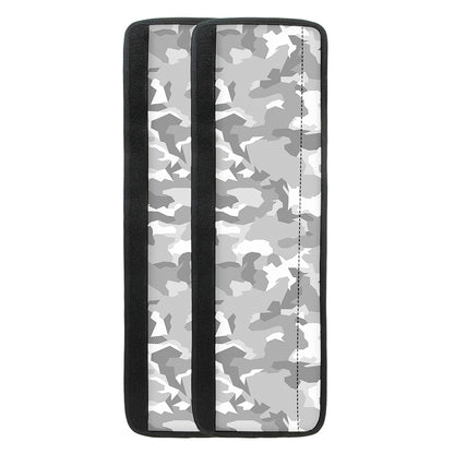 White Snow Camouflage Print Refrigerator Handle Covers