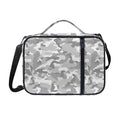 White Snow Camouflage Print Shoulder Strap Bible Bag