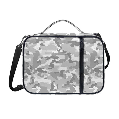 White Snow Camouflage Print Shoulder Strap Bible Bag