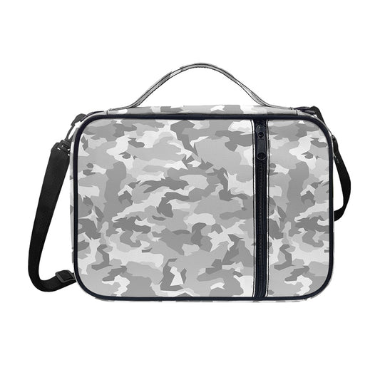 White Snow Camouflage Print Shoulder Strap Bible Bag
