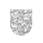 White Snow Camouflage Print Toilet Lid Cover