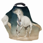 White Stallion Horse Print Baby Seat Cover