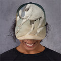 White Stallion Horse Print Baseball Cap