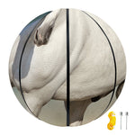 White Stallion Horse Print Basketball