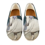 White Stallion Horse Print Casual Shoes