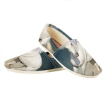 White Stallion Horse Print Casual Shoes