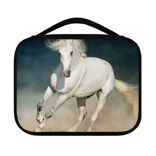 White Stallion Horse Print Classic Bible Case