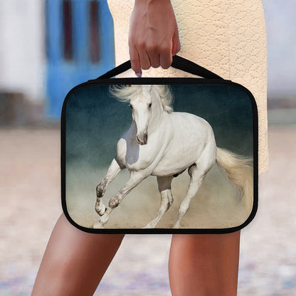 White Stallion Horse Print Classic Bible Case
