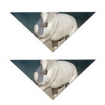 White Stallion Horse Print Dog Bandana