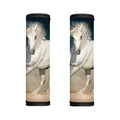 White Stallion Horse Print Handle Covers