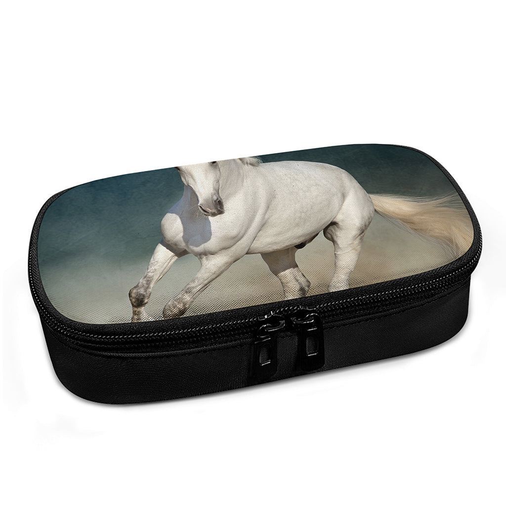 White Stallion Horse Print Insulin Cooler Travel Case