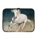 White Stallion Horse Print Laptop Sleeve