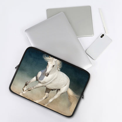 White Stallion Horse Print Laptop Sleeve