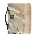 White Stallion Horse Print Leather Bible Cover
