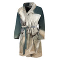 White Stallion Horse Print Men's Bathrobe
