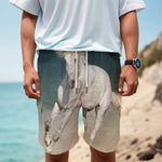 White Stallion Horse Print Men's Cargo Shorts