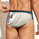 White Stallion Horse Print Men's Swim Briefs