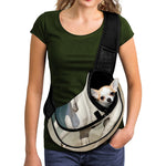 White Stallion Horse Print Pet Sling Carrier