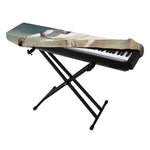 White Stallion Horse Print Piano Keyboard Cover