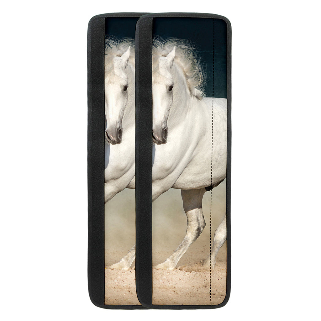 White Stallion Horse Print Refrigerator Handle Covers
