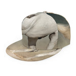 White Stallion Horse Print Snapback Cap