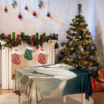 White Stallion Horse Print Tablecloth