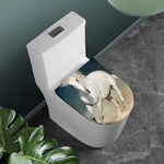 White Stallion Horse Print Toilet Lid Cover