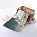 White Stallion Horse Print Towel