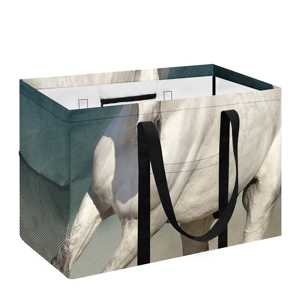 White Stallion Horse Print Utility Tote Bag
