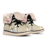 White Stallion Horse Print Winter Boots