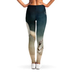 White Stallion Horse Print Women's Leggings