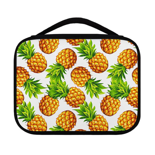White Summer Pineapple Pattern Print Classic Bible Case