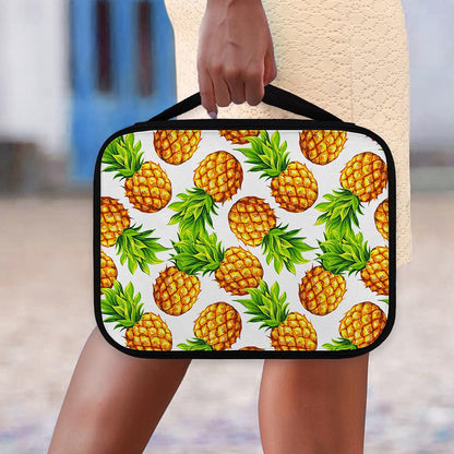 White Summer Pineapple Pattern Print Classic Bible Case