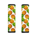 White Summer Pineapple Pattern Print Handle Covers