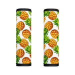 White Summer Pineapple Pattern Print Handle Covers