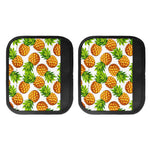 White Summer Pineapple Pattern Print Handle Covers