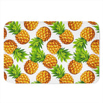 White Summer Pineapple Pattern Print Indoor Door Mat