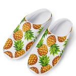 White Summer Pineapple Pattern Print Mesh Casual Shoes