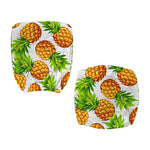 White Summer Pineapple Pattern Print Office Chair Cover