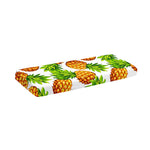 White Summer Pineapple Pattern Print Piano Keyboard Cover