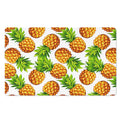 White Summer Pineapple Pattern Print Polyester Doormat