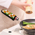 White Summer Pineapple Pattern Print Skillet Handle Cover