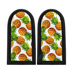 White Summer Pineapple Pattern Print Skillet Handle Cover