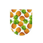 White Summer Pineapple Pattern Print Toilet Lid Cover