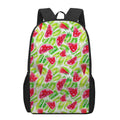 White Summer Watermelon Pattern Print 17 Inch Backpack