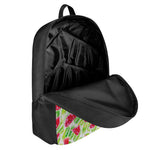 White Summer Watermelon Pattern Print 17 Inch Backpack