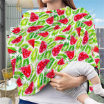 White Summer Watermelon Pattern Print Baby Seat Cover